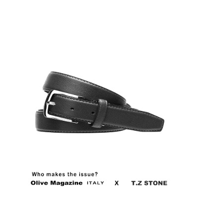[ITALY SERIES]티지스톤-TZ1D103BK클래식 사피아노블랙 골프벨트(착용사이즈:24~42인치 / 벨트 폭:3cm)